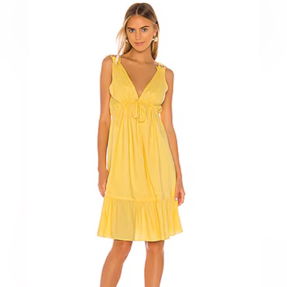 MAJORELLE Dresses & Skirts - Majorelle Esther Midi Dress in Canary Yellow size Small $215